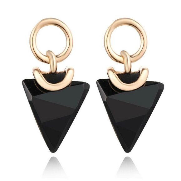 Boho Geometric Drop Earrings  - Picture 1 of 2